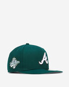 New Era 59Fifty Atlanta Braves Grey Under Fitted Hat 70721203 Green 1