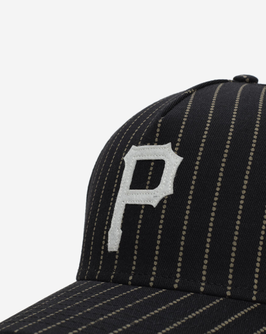 Shop New Era 9Forty Pittsburgh Pirates A-Frame Dotted Pinstripe