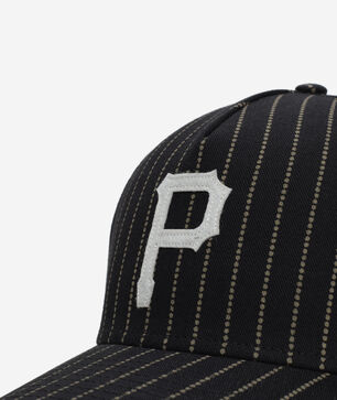 9Forty Pittsburgh Pirates A-Frame Dotted Pinstripe Energy Snapback Hat 