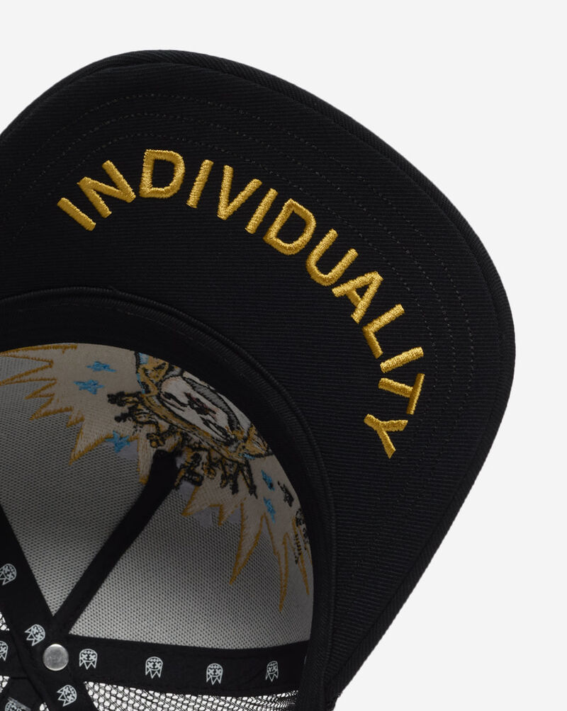 Cult of Individuality Sacred Heart Mesh Back Trucker Hat 626BS-CHS06B Black 4