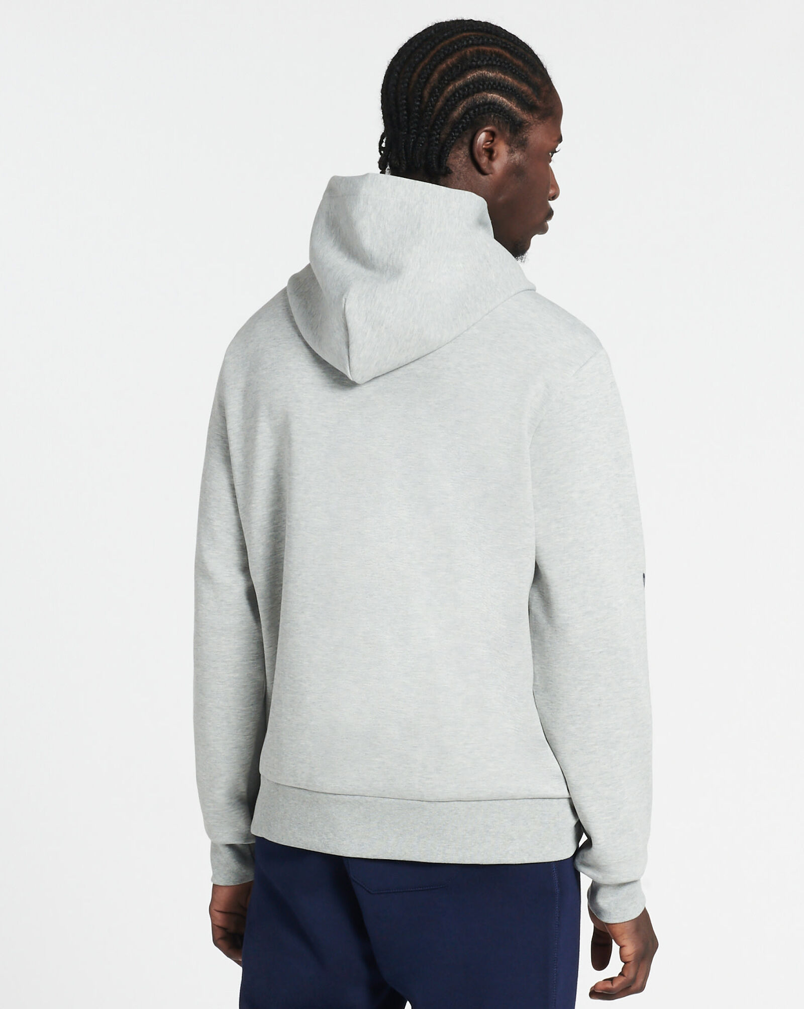 Shop Polo Ralph Lauren Double Knit Pullover Hoodie 710854562003GRY