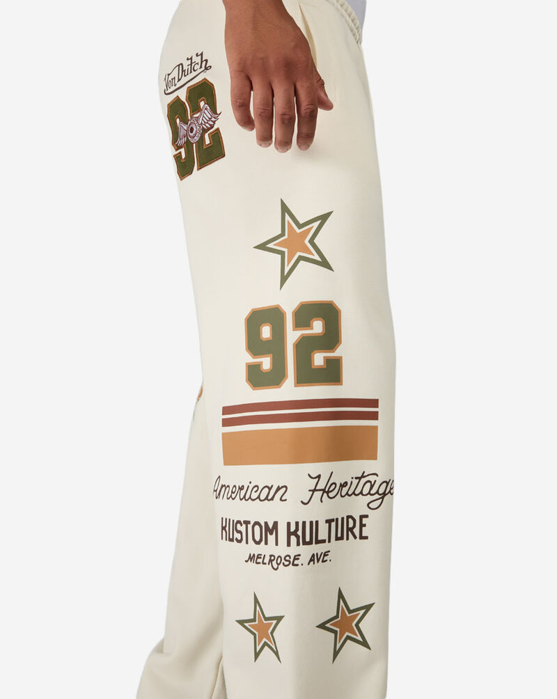 Von Dutch Varsity Terry Pant  4VND3B0676-PRI cream 4