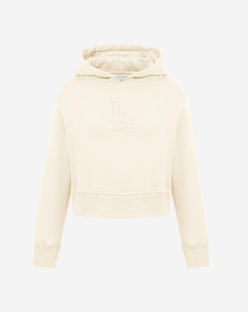 PRO STANDARD Big Girls' Los Angeles Dodgers Neutral Fleece Pull Over Hoodie LLDBC315039-EGG cream 1