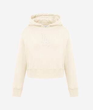 Big Girls' Los Angeles Dodgers Neutral Fleece Pull Over Hoodie