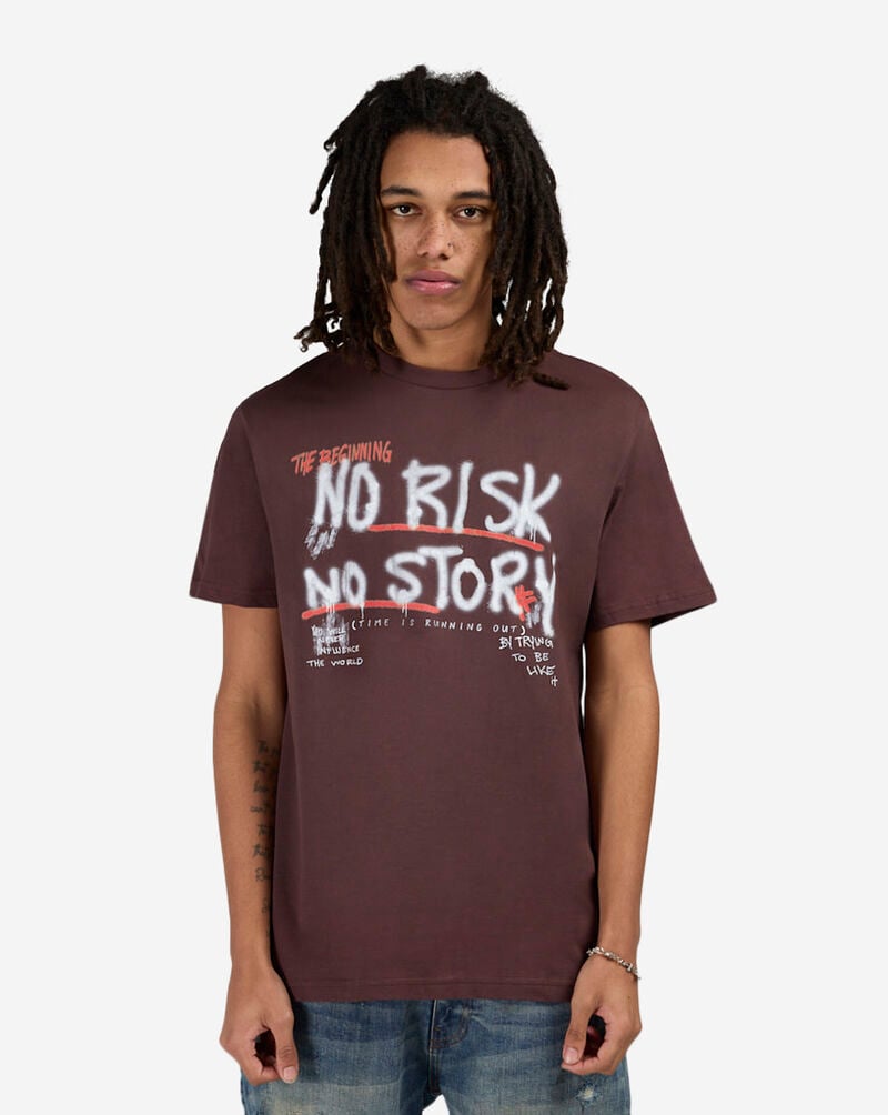 Graphic Tees No Risk No Story Tee MTUS1566-US-18305 Brown 1