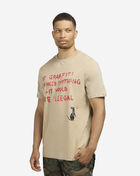 Mister Tee Banksy Graffiti Rat Tee MCUS162-US-03872 Beige 1