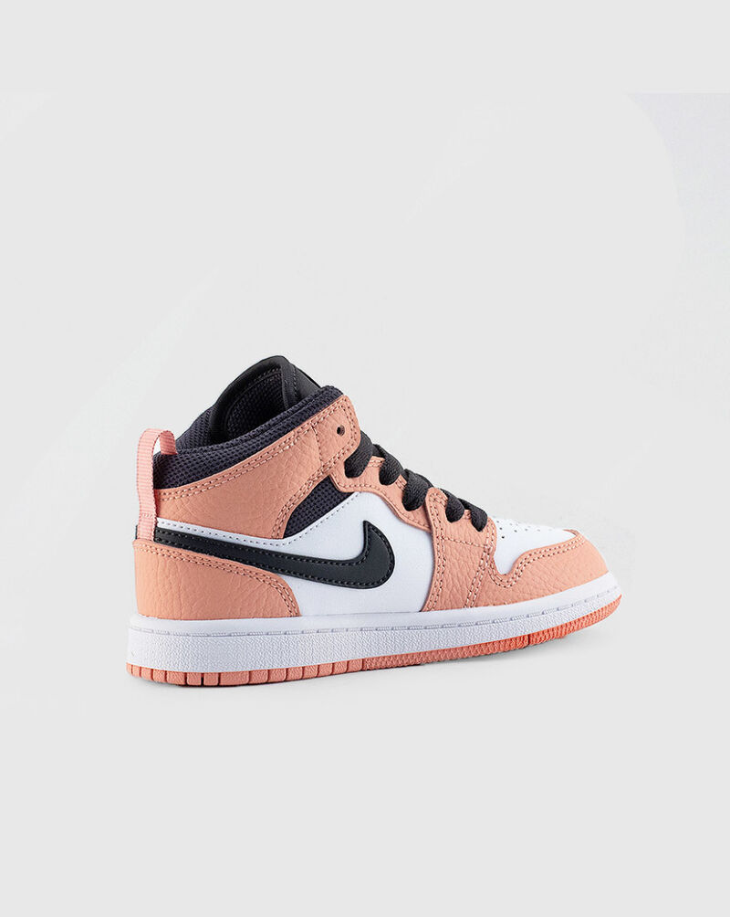 Jordan Preschool Air Jordan 1 Mid 640737-603 Pink 3
