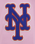 PRO STANDARD New York Mets Classic Chenille Double Knit Full-Zip Hoodie LNM531928-PNK Pink 2