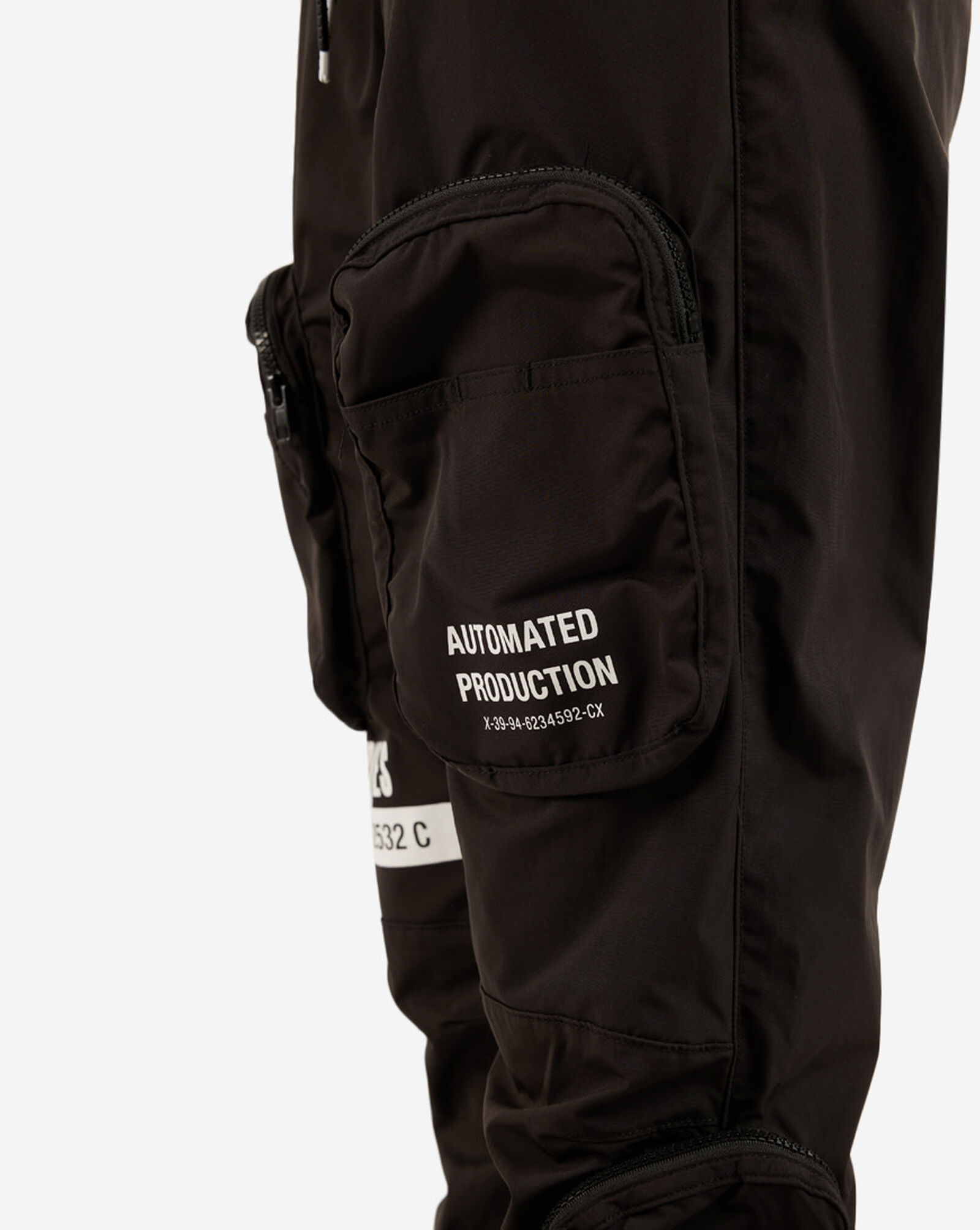 Shop Smoke Rise Graphic Printed Nylon Cargo Pants EP22282BLA black