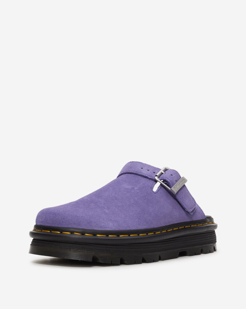 Dr. Martens Zebzag Suede Slingback Platform Mules 31937500 Purple 4