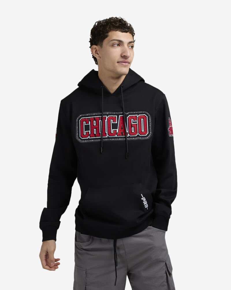 PRO STANDARD Chicago Bulls Pick Stitch Hoodie BCB5515963-BLK Black 1