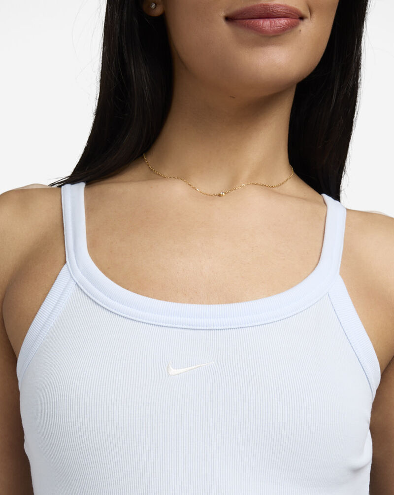 Nike Chill Knit Tight Mini-Rib Tank Dress HJ0710-423 Blue 3