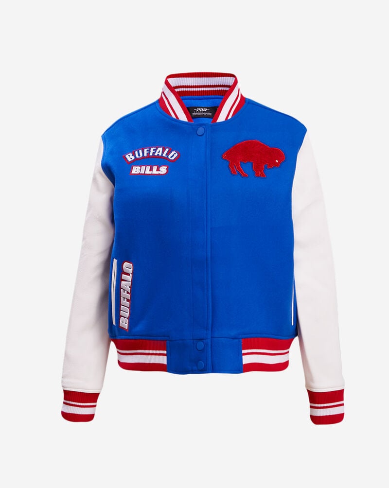 PRO STANDARD Buffalo Bills Retro Classic Rib Wool Varsity Jacket FBBH43999-RYR Blue 1