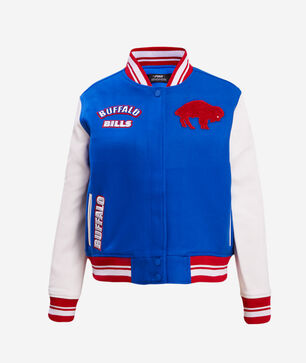 Buffalo Bills Retro Classic Rib Wool Varsity Jacket