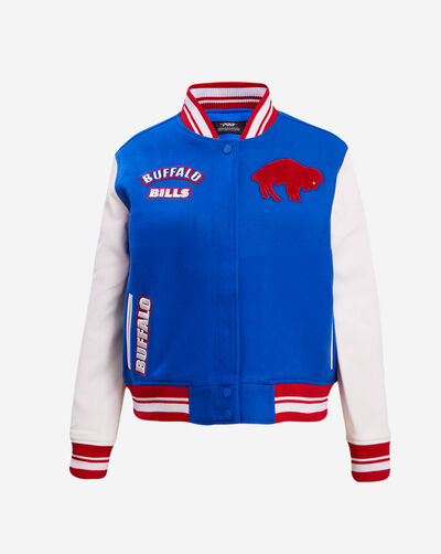 Buffalo Bills Retro Classic Rib Wool Varsity Jacket
