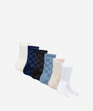 Big Kids' Monogram Essentials 6Pk Crew Socks