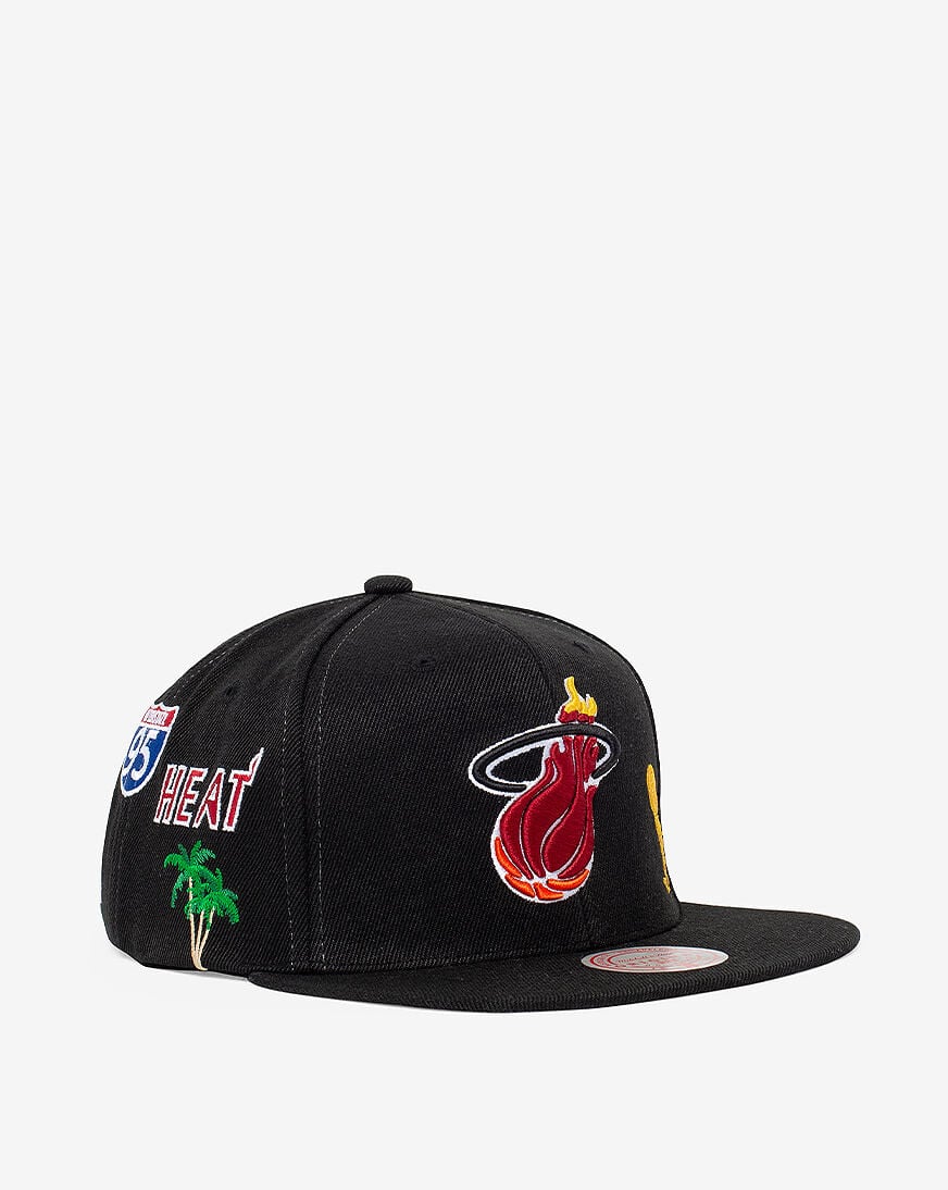 Mitchell & Ness Miami heat 新品未使用品 Shop Mitchell & Ness Miami Heat Hyperlocal Snapback Hat