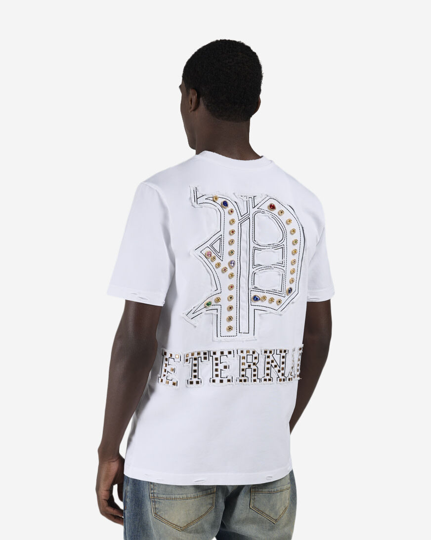 Shop Decibel Embellished Tee SSKT004-WHT white | SNIPES USA