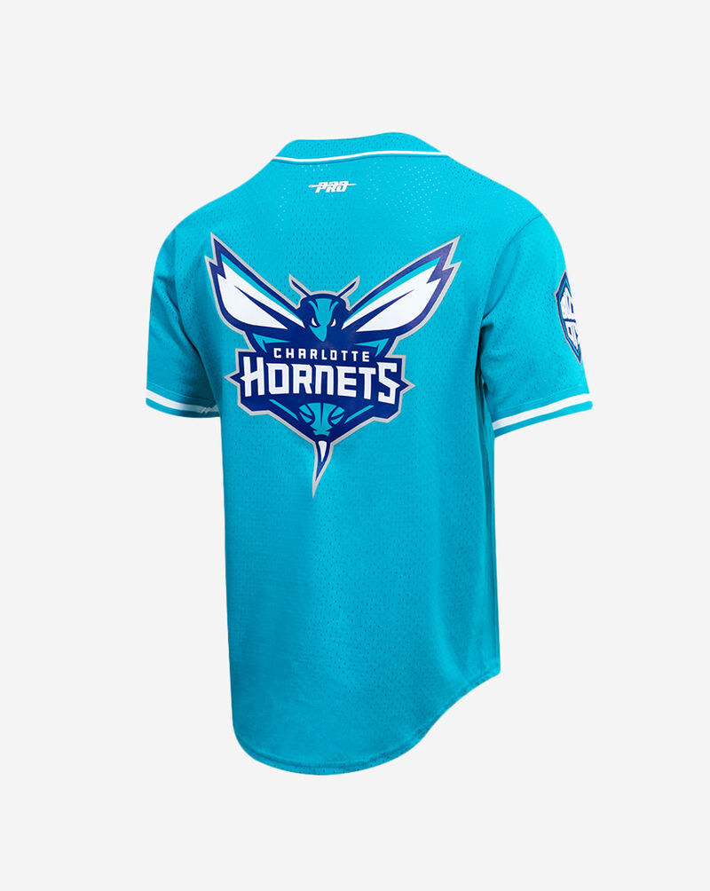 PRO STANDARD Charlotte Hornets Lamelo Ball Pullover #1 Mesh Button Up Shirt BCH157793-TEA Blue 3
