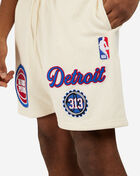 PRO STANDARD Detroit Pistons Area Code Mesh Shorts BDP3515660-EGG White 3