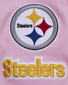 PRO STANDARD Pittsburgh Steelers Classic Chenille Double Knit Full-Zip Hoodie FPS5410176-PNK Pink 2