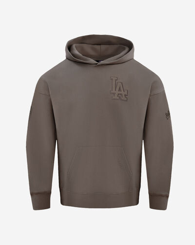 Los Angeles Dodgers Neutral Drop Shoulder Fleece Pullover Hoodie 