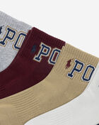 Polo Ralph Lauren 6Pk Classic Varsity Quarter Socks (L) 824592PK3-991 Multi 2