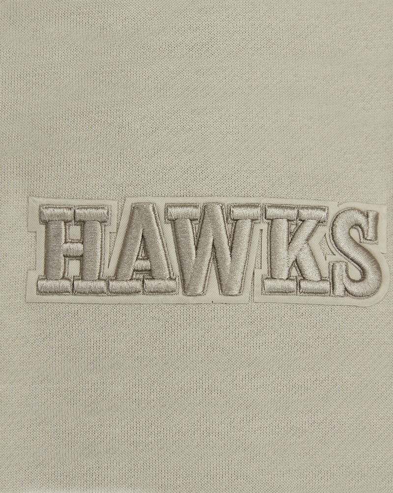 PRO STANDARD Atlanta Hawks Neutral Drop Shoulder Fleece Crewneck BAH558169-TAU Beige 2