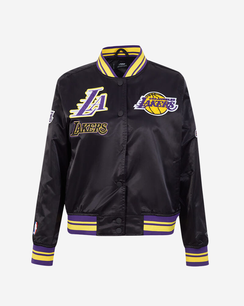 PRO STANDARD Los Angeles Lakers Retro Classic Rib Satin Jacket BLLU56219-BKY Black 1