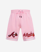 PRO STANDARD Atlanta Braves Classic Chenille Double Knit Short LAB331547-PNK Pink 1
