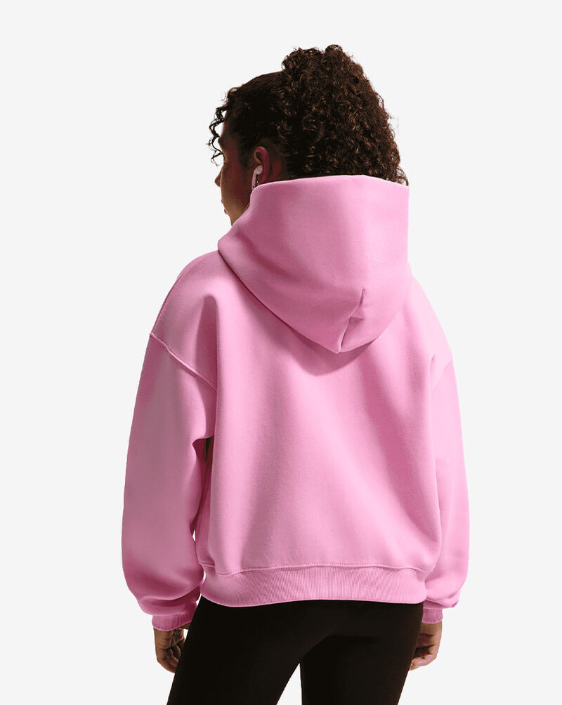 Nike Big Kids' NSW Studio Fleece Oversized Full-Zip Hoodie IM4904-621 Pink 2