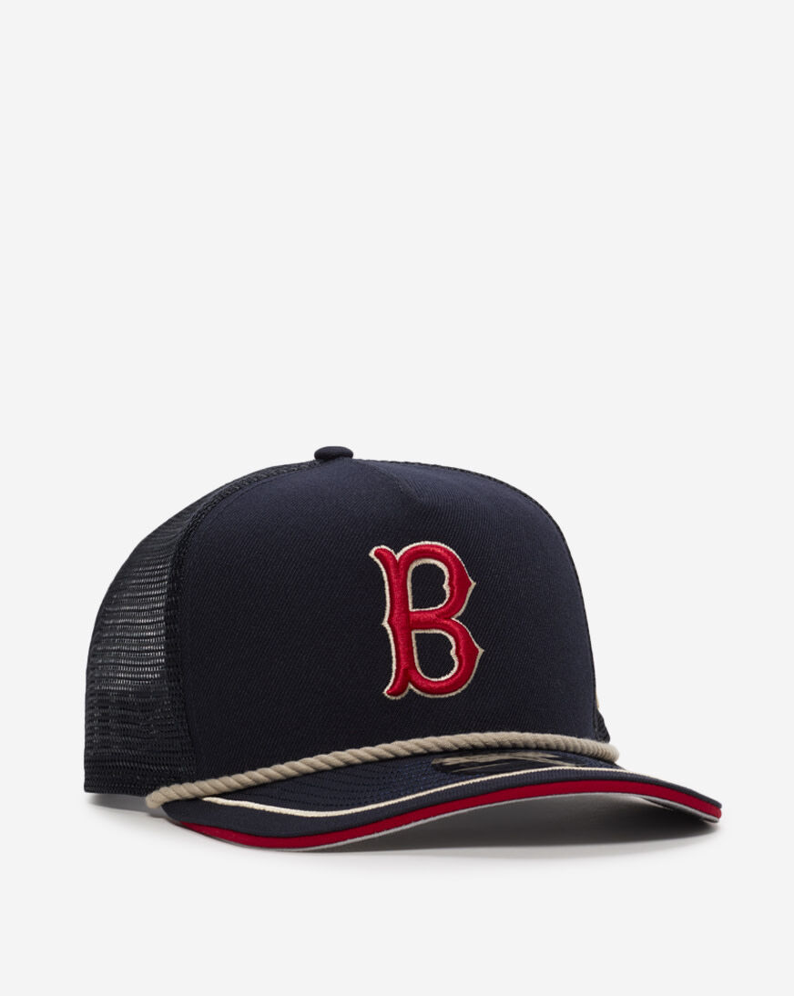 Shop New Era 9Fifty Boston Red Sox Rope A-Frame Snapback Hat