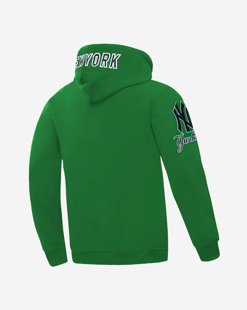 PRO STANDARD New York Yankees Classic Chenille Double Knit Pull Over Hoodie  LNY531152-KGR Green 3