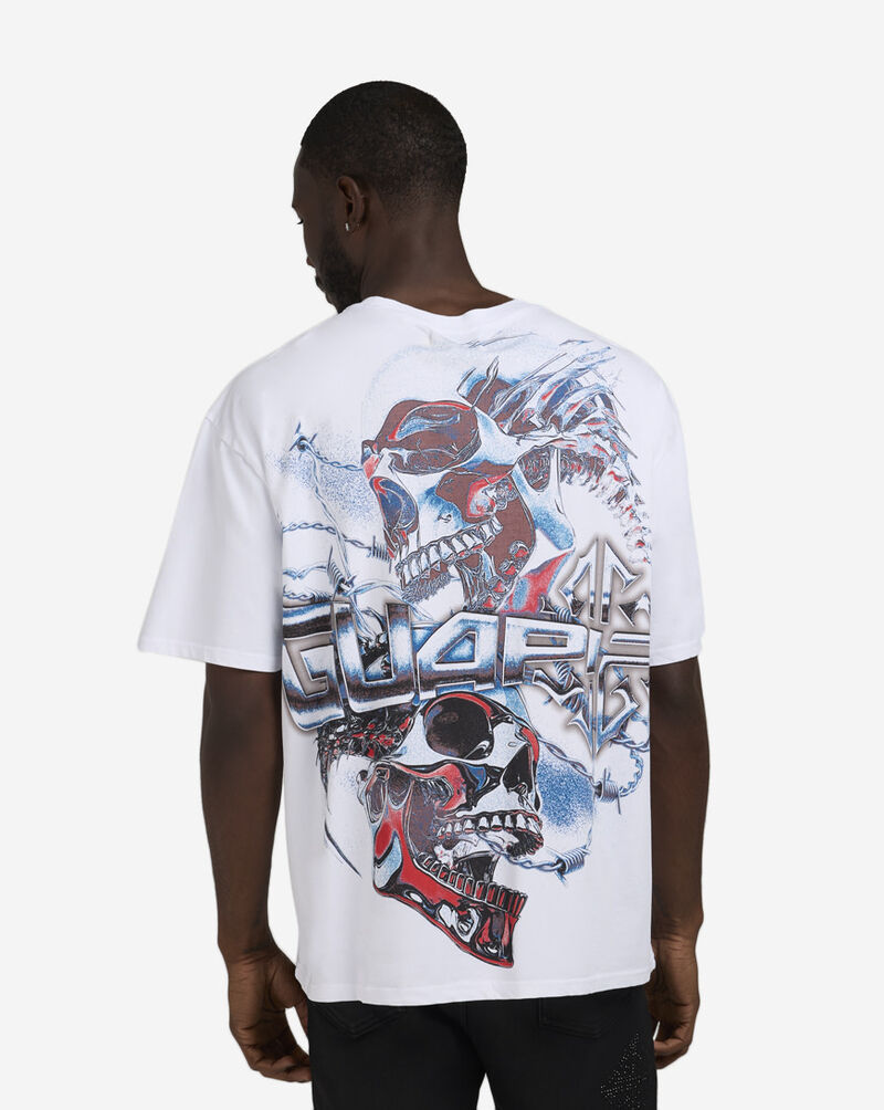 Guapi Chrome Skull Tee CHROME-SKULL-WHT White 2