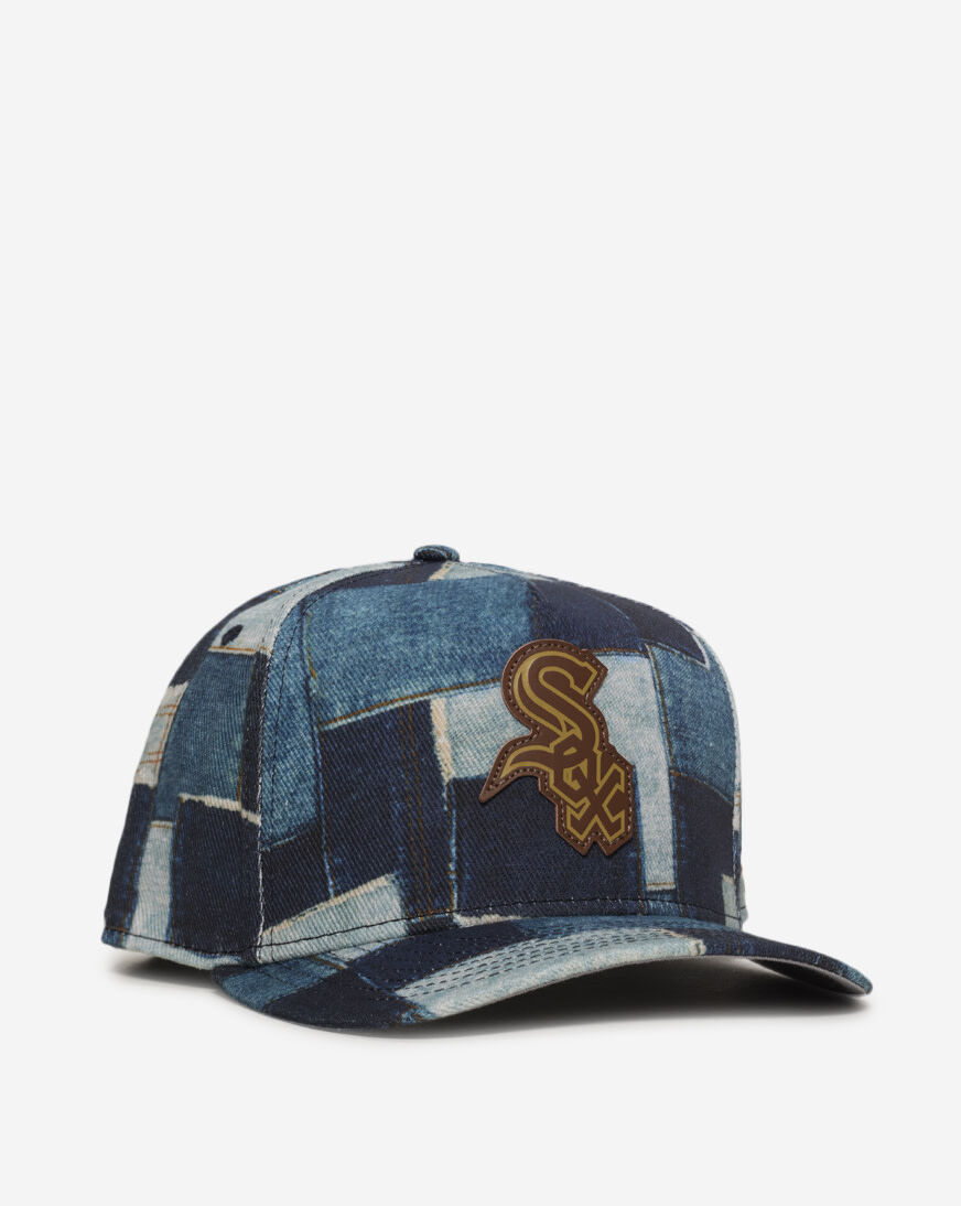 Shop New Era 9Fifty Chicago White Sox A-Frame Denim Patchwork