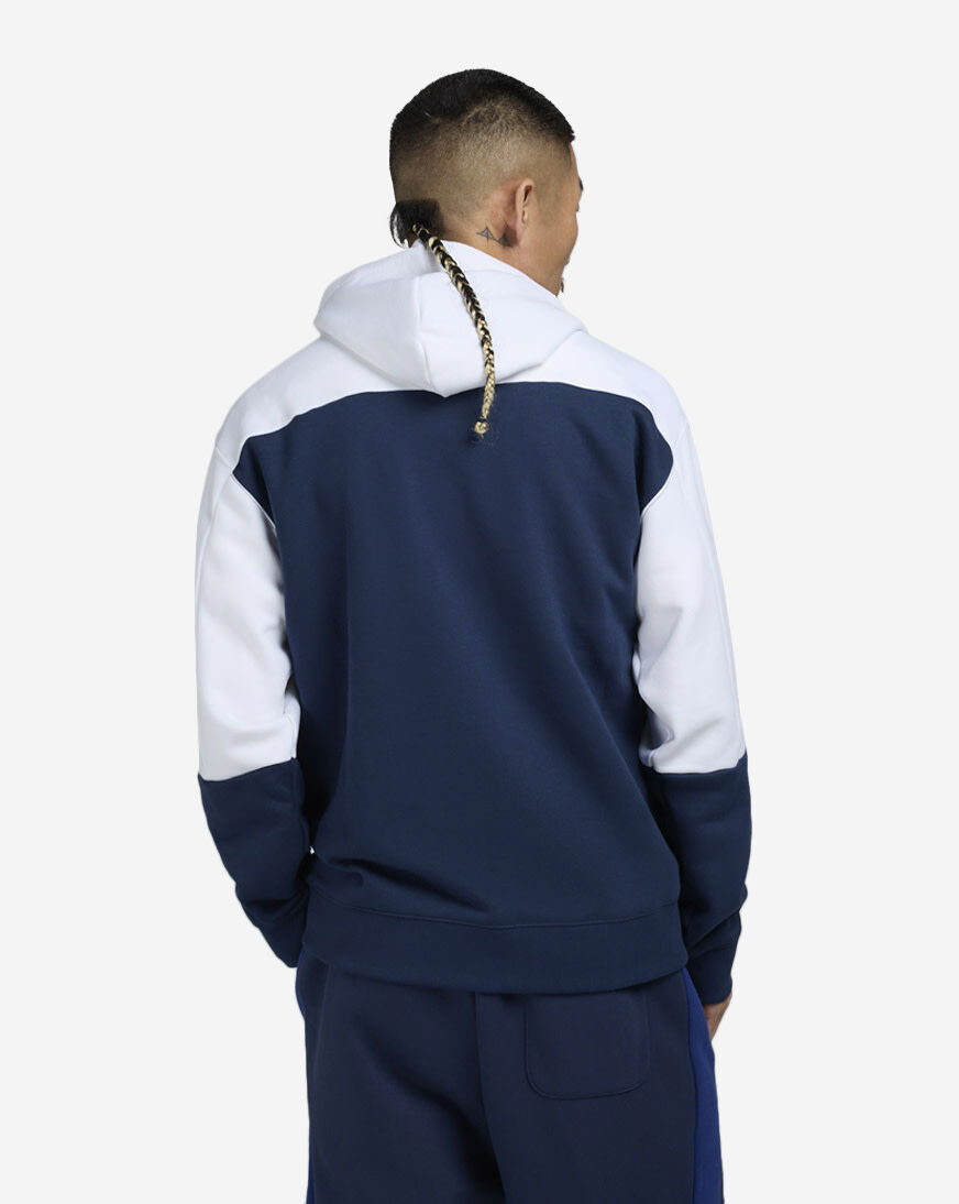 Shop New Balance Colorblock Hoodie MT43524-NNY blue | SNIPES USA