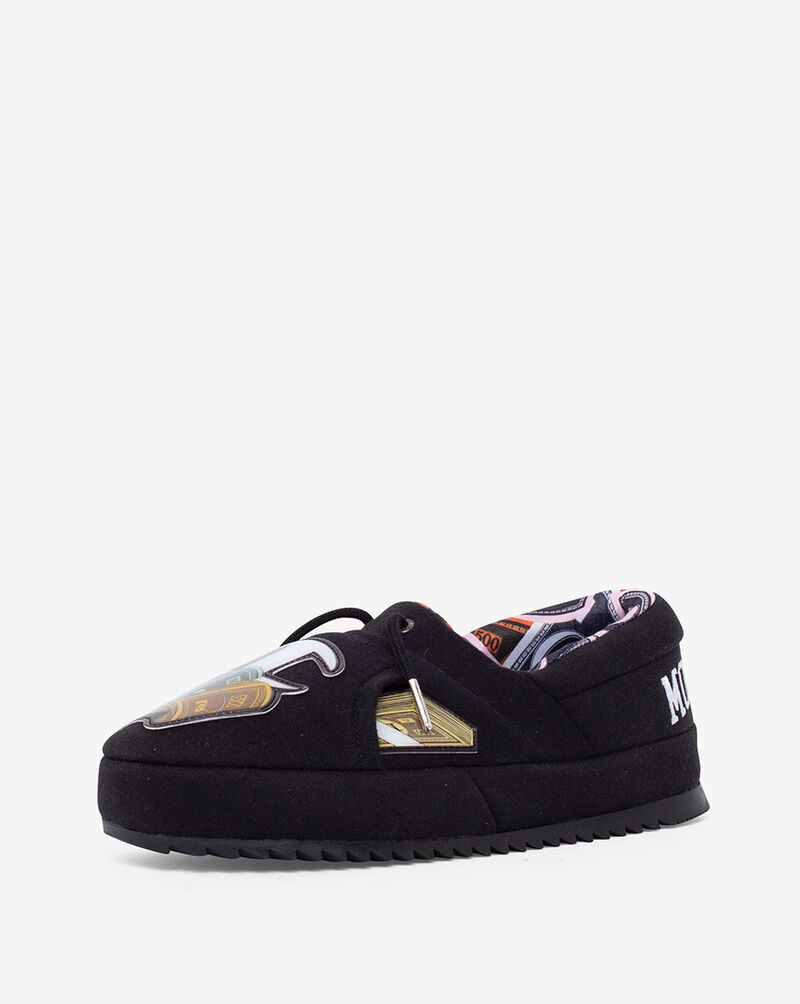Champion Monopoly Stacks University Slippers CPS10563M Black 2