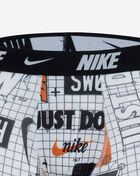 Nike Big Kids' 2PK Printed Long Boxer Briefs 9N1222-001 Black 2