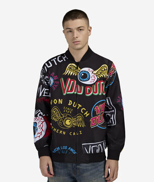 Taslon Allover Print Jacket