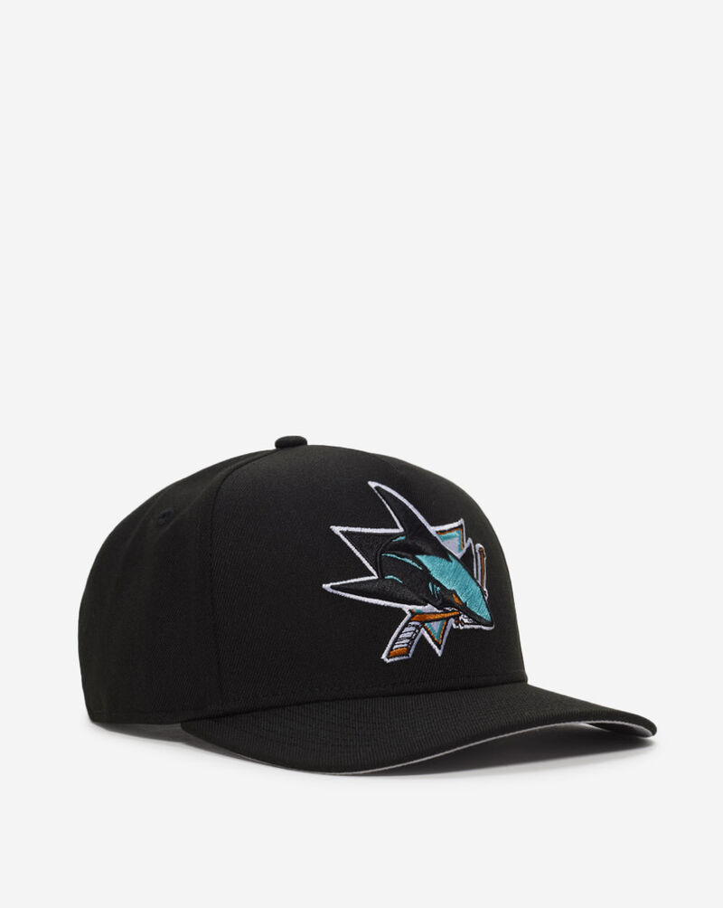 New Era 9Fifty San Jose Sharks A-Frame Basic Snapback Hat  70904220 Black 1