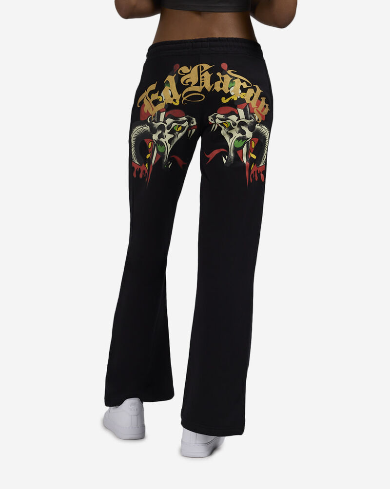 Ed Hardy Heart Snake Fleece Pants EHW8200-81 Black 2