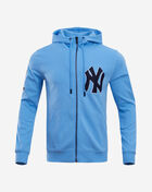 PRO STANDARD New York Yankees Classic Chenille Double Knit Full-Zip Pull Over Hoodie  LNY531890-UNI Blue 1