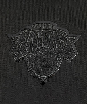New York Knicks Triple Black Fleece Hoodie Dress