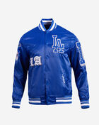 Los Angeles Dodgers Old English Rib Satin Jacket