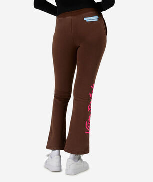 Fleece Patch Wide Leg Pants