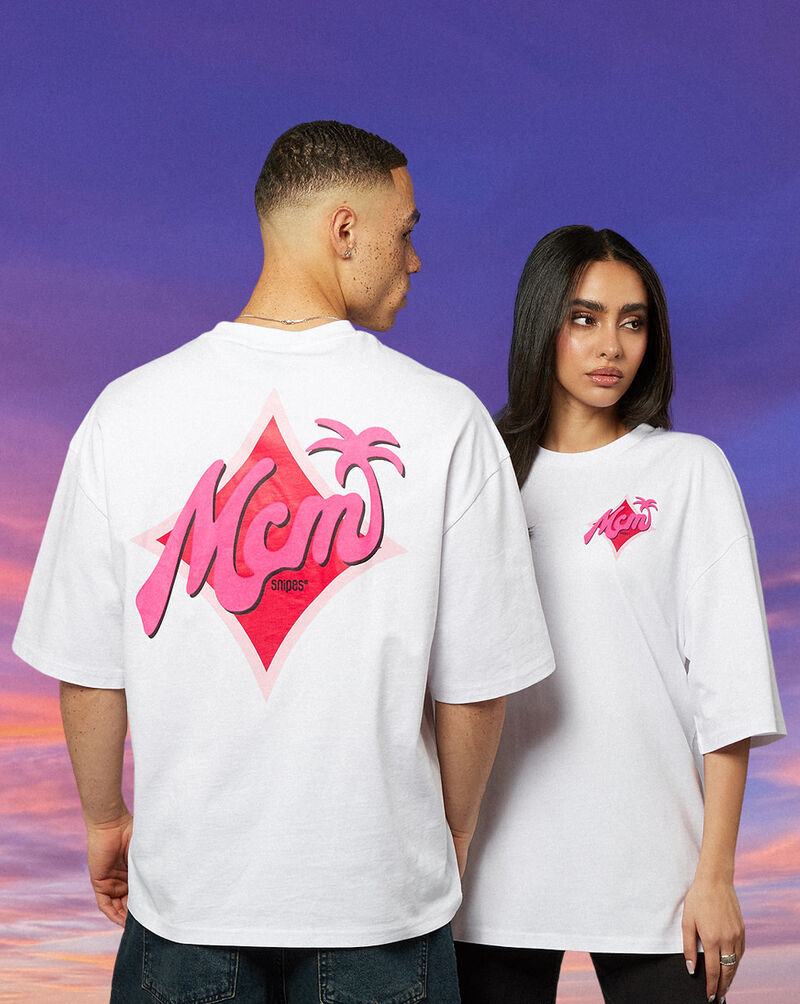 MCM MCM x SNIPES Palm T-Shirt  SFM252-002-2-WHT White 1