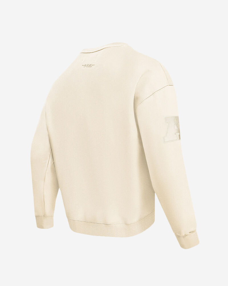 PRO STANDARD Buffalo Bills Neutral Drop Shoulder Fleece Crewneck FBB544731-EGG cream 3