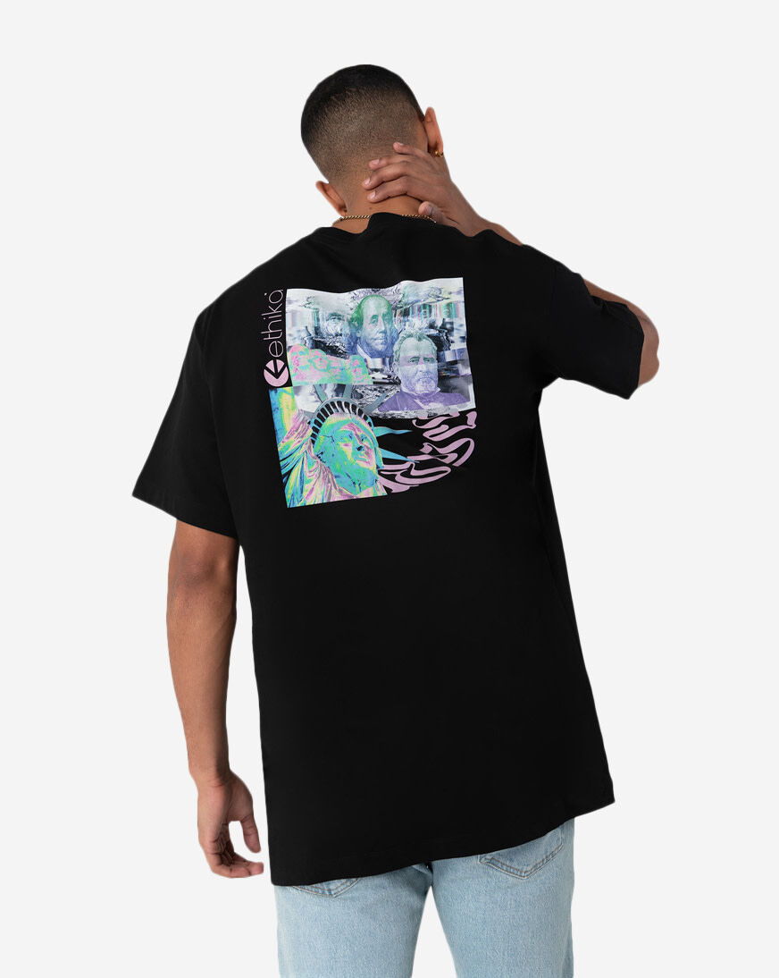 Shop Ethika Benji Glitchin Tee MLGT2138-BLK black | SNIPES USA
