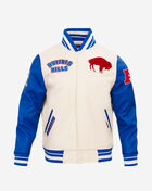 PRO STANDARD Buffalo Bills Retro Classic Rib Wool Varsity Jacket FBB643405-ERB cream 1