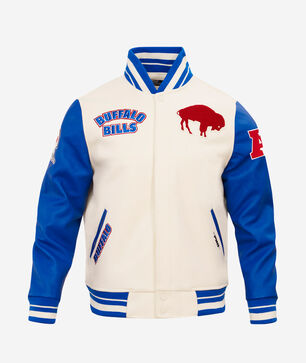 Buffalo Bills Retro Classic Rib Wool Varsity Jacket